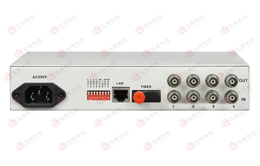 飛暢科技-4E1+1ETH PDH光端機(jī)(桌面式)